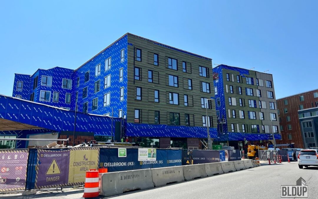 The new J.J. Carroll Apartments have taken shape in Brighton. The project will create 142 affordable senior living units with un…